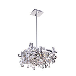 Arley 14 inch 6 Light Chandelier with Chrome Finish