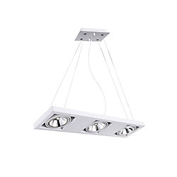 Wrest 29 inch 3 Light Chandelier with White Finish