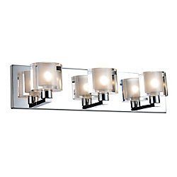 Tina 19 inch 3 Light Wall Sconce with Chrome Finish
