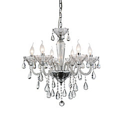 Harvard 24 inch 6 Light Chandelier with Chrome Finish