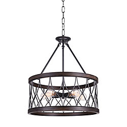 Amazon 23-inch 5 Light Chandelier with Gun Metal Finish
