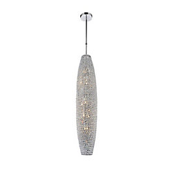 Sage 10 inch 8 Light Mini Pendant with Chrome Finish