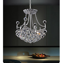 Jasmine 10 inch 4 Light Mini Pendant with Chrome Finish