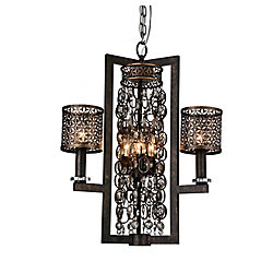 Pollett 22 inch 6 Light Chandelier with Golden Bronze Finish