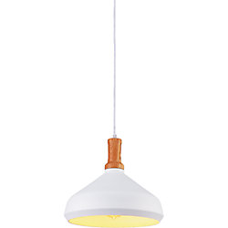 Suzie 14 inch 1 Light Mini Pendant with White Finish