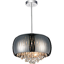 Movement 20 inch 6 Light Chandelier with Chrome Finish