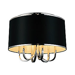 Orchid 24-inch 6 Light Flush Mounts with Chrome Finish