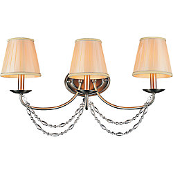 Paulie 24 inch 3 Light Wall Sconce with Satin Nickel Finish