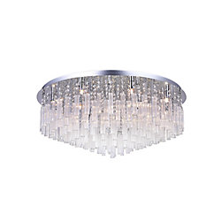 Brianna 32 inch 16 Light Flush Mount with Chrome Finish