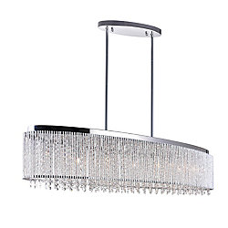 Claire 46 inch 7 Light Chandelier with Chrome Finish