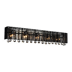 Water Drop 32-inch 5 Light Wall Sconce with Chrome Finish