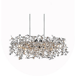 Flurry 37 inch 7 Light Chandelier with Chrome Finish