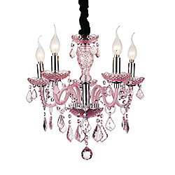 Princeton 22-inch 5 Light Chandelier with Chrome Finish