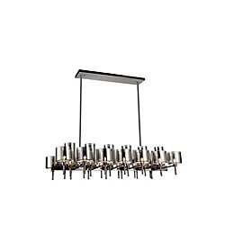 Montoya 22 inch 26 Light Chandelier with Pearl Black Finish