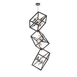 Tapi 11 inch 12 Light Mini Pendant with Luxor Silver Finish
