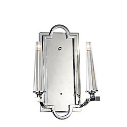 Calhoun 6 inch 2 Light Wall Sconce with Chrome Finish