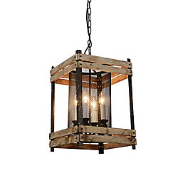 Verda 13 inch 4 Light Mini Pendant with Blackened Copper Finish