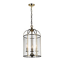 Kalu 11 inch 3 Light Mini Pendant with Antique Bronze Finish
