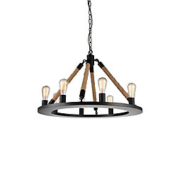 Ganges 32 inch 8 Light Chandelier with Black Finish