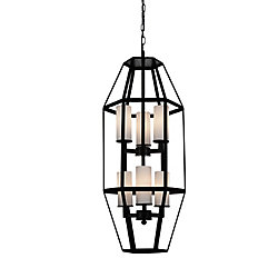 Cell 13 inch 6 Light Mini Pendant with Black Finish