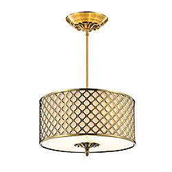 Gloria 16 inch 3 Light Chandelier with French Gold Finish