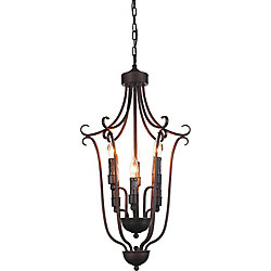 Maddy 16 inch 6 Light Chandelier with Oil Rubbed Brown Finish