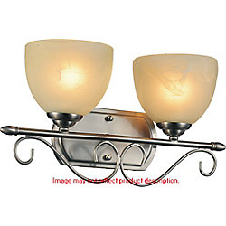 Selena 17 inch 2 Light Wall Sconce with Chrome Finish