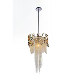 Victoria 10 inch 1 Light Mini Pendant with Chrome Finish