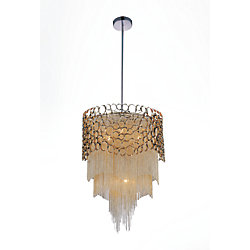 Victoria 17 inch 4 Light Chandelier with Chrome Finish