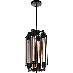Kiera 10 inch 4 Light Mini Pendant with Chocolate Finish