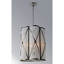 Diana 16 inch 4 Light Chandelier with Antique Brass Finish