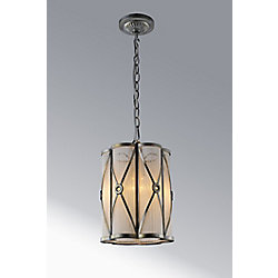 Diana 8 inch 1 Light Mini Pendant with Black Finish