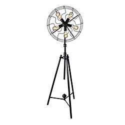 Pamela 20 inch 5 Light Floor Lamp with Black Finish