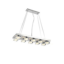 Paulina 32-inch LED Chandelier with Chrome Finish