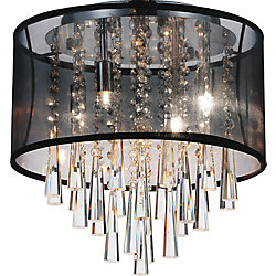 Renee 13 inch Four Light Flush Mount with Chrome Finish