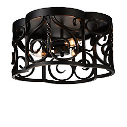 Branch 16 inch 3 Light Flush Mount with Autumn Bronze Finish