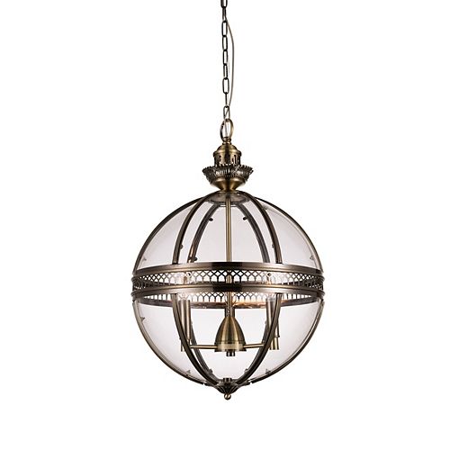 Lune 12 inch 3 Light Mini Pendant with Bronze Finish