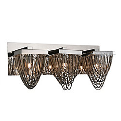 Isla 21 inch 3 Light Wall Sconce with Chrome Finish