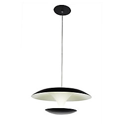 Aviva 16 inch LED Chandelier with Bright Nickel Finish