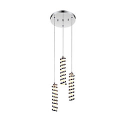 Boreas 12 inch LED Chandelier with Chrome Finish