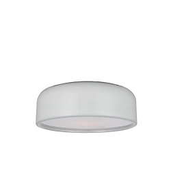 Campton 19 inch 3 Light Flush Mount with White Finish