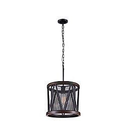 Parsh 13 inch 1 Light Chandelier with Pewter Finish