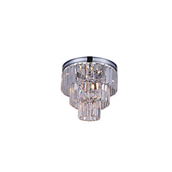 Weiss 12 inch 8 Light Flush Mount with Chrome Finish