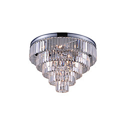 Weiss 18 inch 7 Light Flush Mount with Chrome Finish