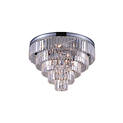 Weiss 24 inch 12 Light Flush Mount with Chrome Finish