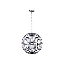 Niya 16 inch 4 Light Chandelier with Chrome Finish