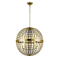 Niya 22 inch 5 Light Chandelier with Gold Finish