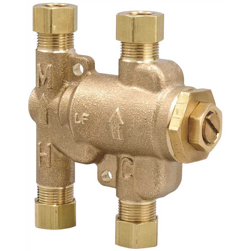 WATTS WATER TECHNOLOGIES Thermostatic Mixing Valve 3/8 inch Lead Free ...