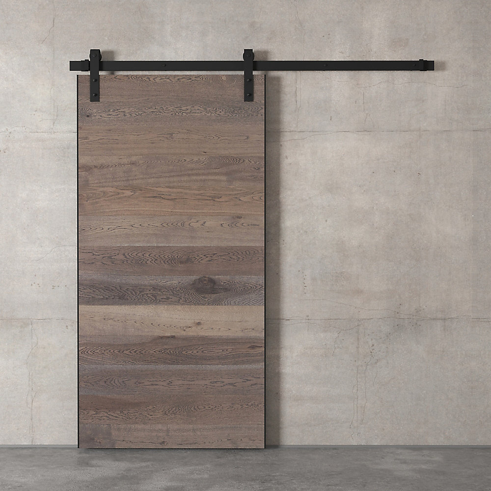 URBAN WOODCRAFT Sierra Barn Door By (Grey) | The Home Depot Canada
