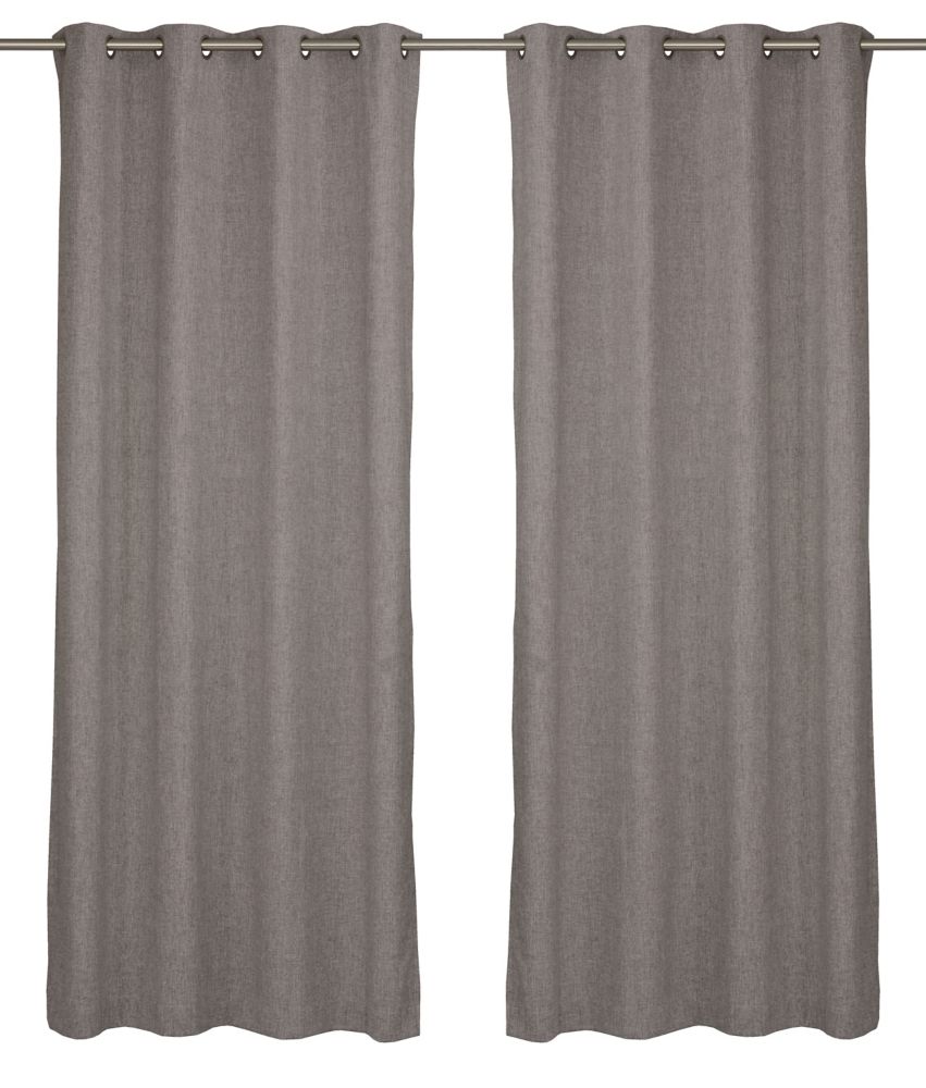 Lj Home Fashions Relax Wool Like Grommet Curtain Panel Set 54 Inch Lj Home Fashions Relax Wool Like Grommet Curtain Panel Set 54 Inch W X 95 L Warm Grey